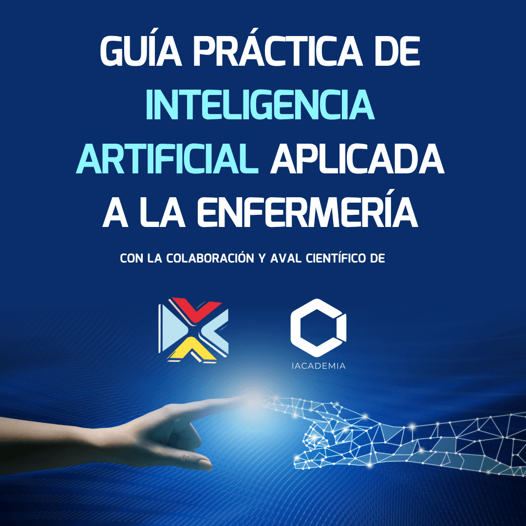 Portada de la guía práctica de inteligencia artificial aplicada a la enfermería